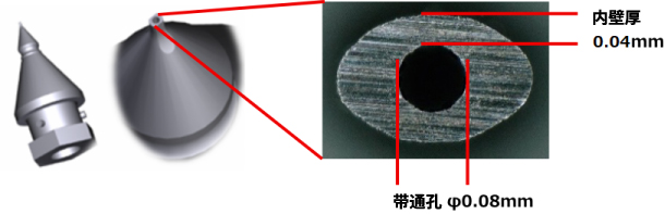 φ0.08mm带通孔吸嘴的量产（1000个/Lot）